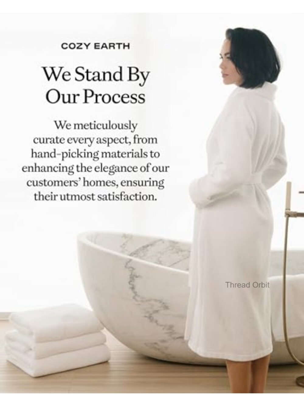 Waffle Bath Robe Lightweight Spa Robe with Pockets - Picture 6 of 6